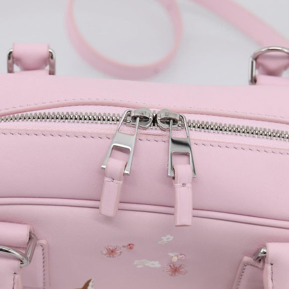 LOEWE x Suna Fujita Hammock 23 Bag Leather 2way Pink Silver Auth 212710SM