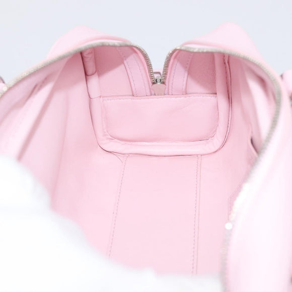 LOEWE x Suna Fujita Hammock 23 Bag Leather 2way Pink Silver Auth 212710SM