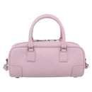 LOEWE x Suna Fujita Hammock 23 Bag Leather 2way Pink Silver Auth 212710SM-3