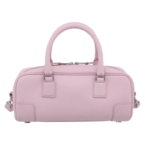 LOEWE x Suna Fujita Hammock 23 Bag Leather 2way Pink Silver Auth 212710SM