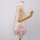 LOEWE x Suna Fujita Hammock 23 Bag Leather 2way Pink Silver Auth 212710SM-30