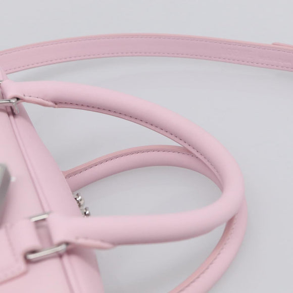 LOEWE x Suna Fujita Hammock 23 Bag Leather 2way Pink Silver Auth 212710SM