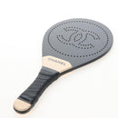 CHANEL Beach Racket And Ball Set Wood Black CC Auth 212715SM-13