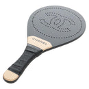 CHANEL Beach Racket And Ball Set Wood Black CC Auth 212715SM-2