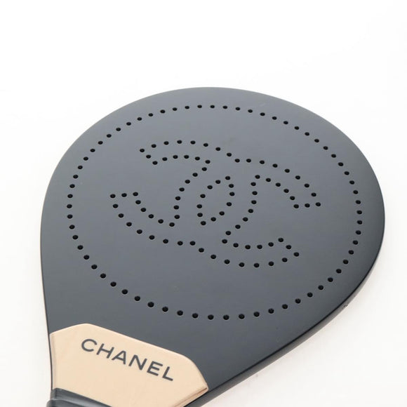 CHANEL Beach Racket And Ball Set Wood Black CC Auth 212715SM