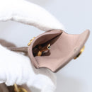 Miu Miu Matelasse Hand Bag Leather 2way Pink Gold Auth 212719A-22