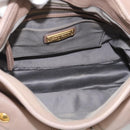 Miu Miu Matelasse Hand Bag Leather 2way Pink Gold Auth 212719A-28