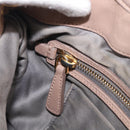 Miu Miu Matelasse Hand Bag Leather 2way Pink Gold Auth 212719A-31