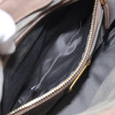 Miu Miu Matelasse Hand Bag Leather 2way Pink Gold Auth 212719A-32