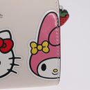 kate spade x Sanrio My Melody Kitty Kuromi Wallet Leather White Auth 212731M-13