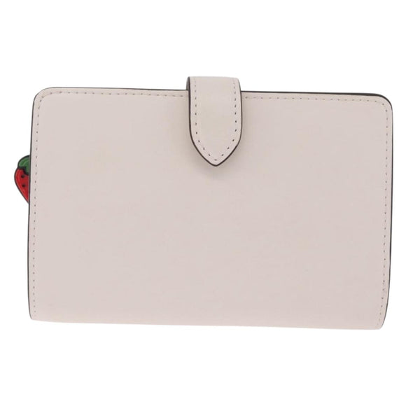 kate spade x Sanrio My Melody Kitty Kuromi Wallet Leather White Auth 212731M