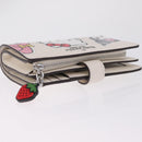 kate spade x Sanrio My Melody Kitty Kuromi Wallet Leather White Auth 212731M-6