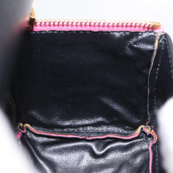 Miu Miu Pouch Leather Multicolor Gold Auth 212742M