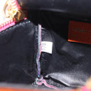 Miu Miu Pouch Leather Multicolor Gold Auth 212742M-22