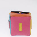 Miu Miu Pouch Leather Multicolor Gold Auth 212742M-9