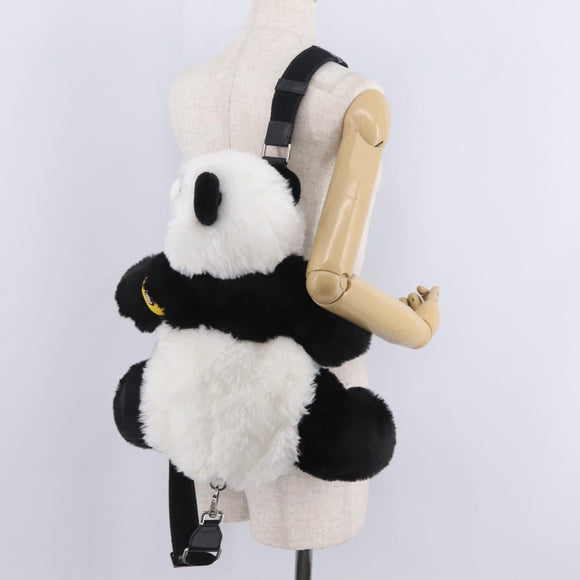 Dolce & Gabbana Jujutsu Kaisen Panda Shoulder Bag Acrylic Fur Auth 212743SM