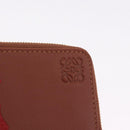 LOEWE x Studio Ghibli Calcifer Coin Purse Leather Brown Red Auth 212744SM-13