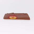 LOEWE x Studio Ghibli Calcifer Coin Purse Leather Brown Red Auth 212744SM-7