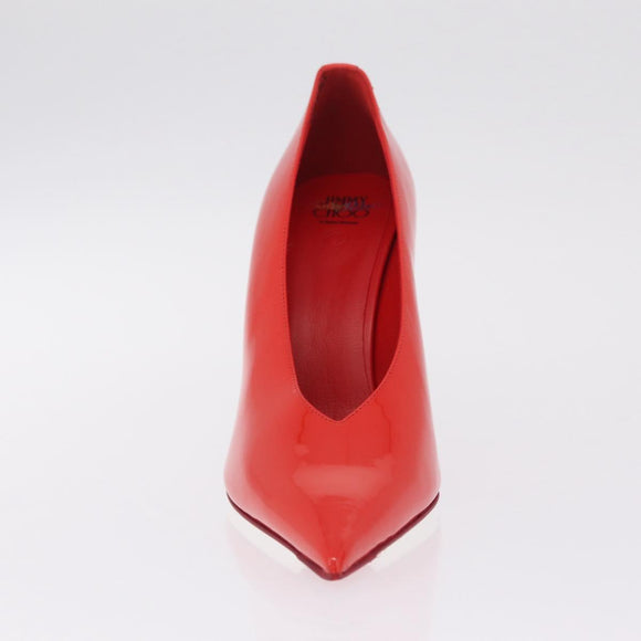 Jimmy Choo x Sailor Moon Heel Sailor Mars Shoes Patent Red White Auth 212746SM