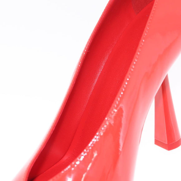 Jimmy Choo x Sailor Moon Heel Sailor Mars Shoes Patent Red White Auth 212746SM