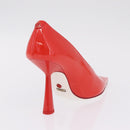 Jimmy Choo x Sailor Moon Heel Sailor Mars Shoes Patent Red White Auth 212746SM-24