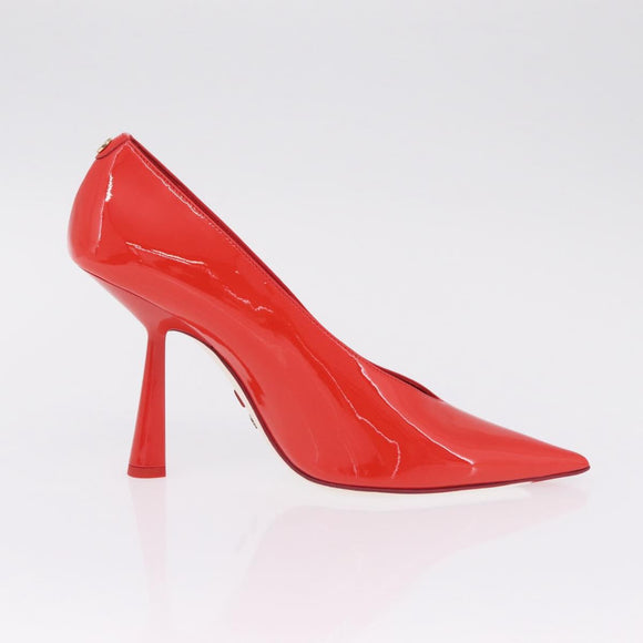 Jimmy Choo x Sailor Moon Heel Sailor Mars Shoes Patent Red White Auth 212746SM