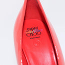 Jimmy Choo x Sailor Moon Heel Sailor Mars Shoes Patent Red White Auth 212746SM-37