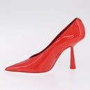 Jimmy Choo x Sailor Moon Heel Sailor Mars Shoes Patent Red White Auth 212746SM-5