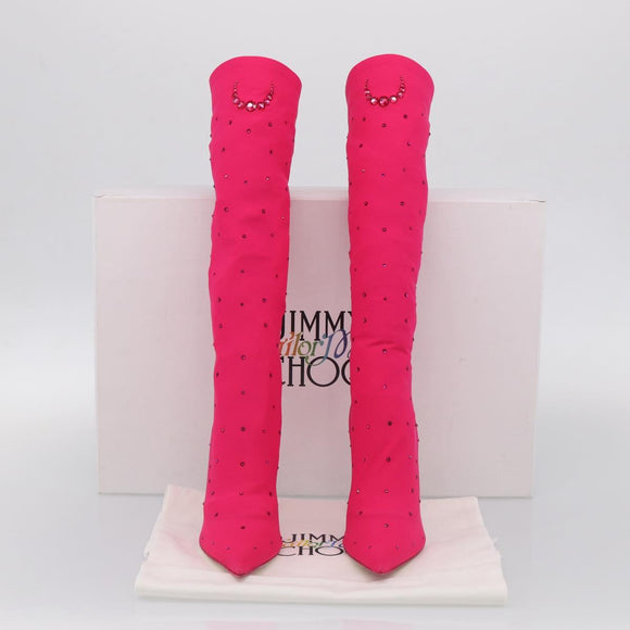 Jimmy Choo JIMMY CHOO × Sailor Moon Long Boots Pink Auth 212747SM