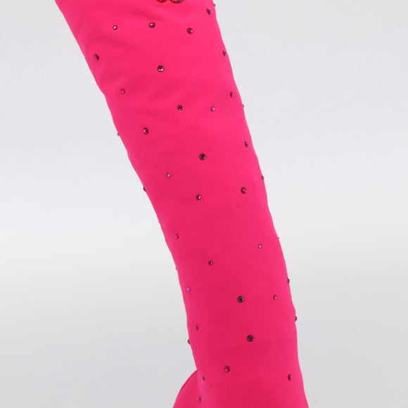 Jimmy Choo JIMMY CHOO × Sailor Moon Long Boots Pink Auth 212747SM