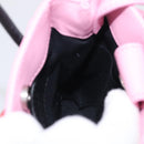 Balenciaga Hello Kitty Hand Bag Leather 2way Pink Black 619043 Auth 212749SM-21