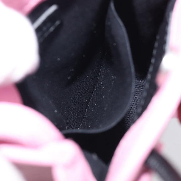 Balenciaga Hello Kitty Hand Bag Leather 2way Pink Black 619043 Auth 212749SM