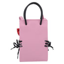 Balenciaga Hello Kitty Hand Bag Leather 2way Pink Black 619043 Auth 212749SM-3