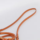 Miu Miu Hand Bag Leather 2way Orange Gold Auth 212750M-11