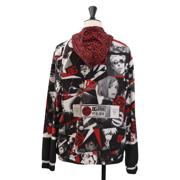 Dolce & Gabbana Jujutsu Kaisen Zip-up Blouson Black Red I9AGGM Auth 212752M