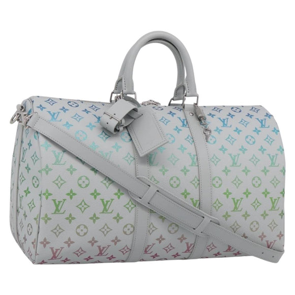 LOUIS VUITTON Monogram Iridescent Keepall Bandouliere 45 M13915 Auth 212753SM