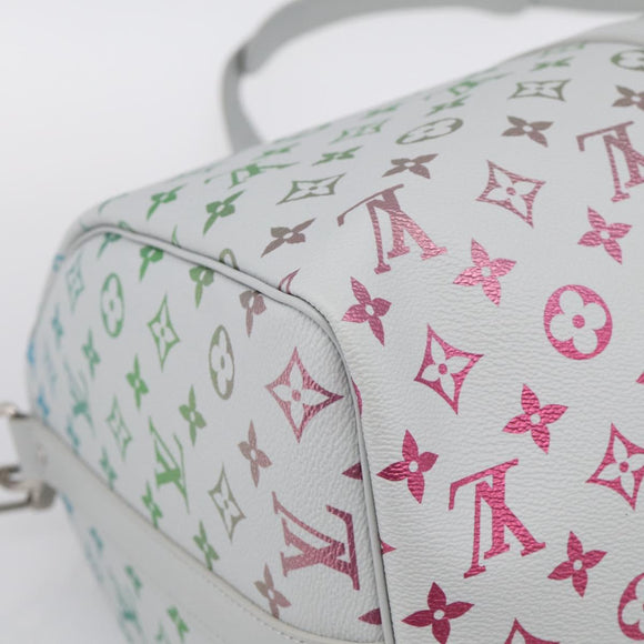 LOUIS VUITTON Monogram Iridescent Keepall Bandouliere 45 M13915 Auth 212753SM