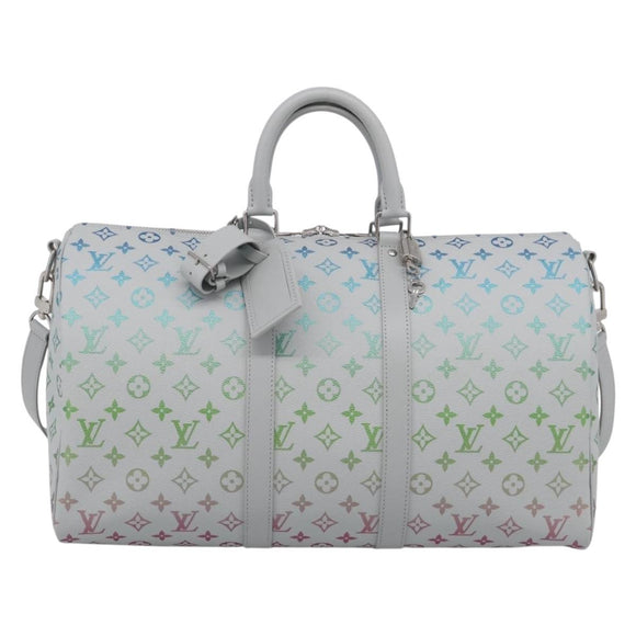 LOUIS VUITTON Monogram Iridescent Keepall Bandouliere 45 M13915 Auth 212753SM