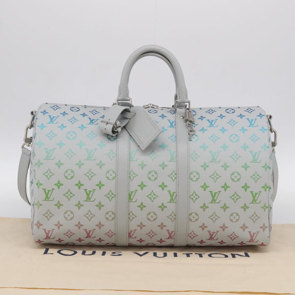 LOUIS VUITTON Monogram Iridescent Keepall Bandouliere 45 M13915 Auth 212753SM