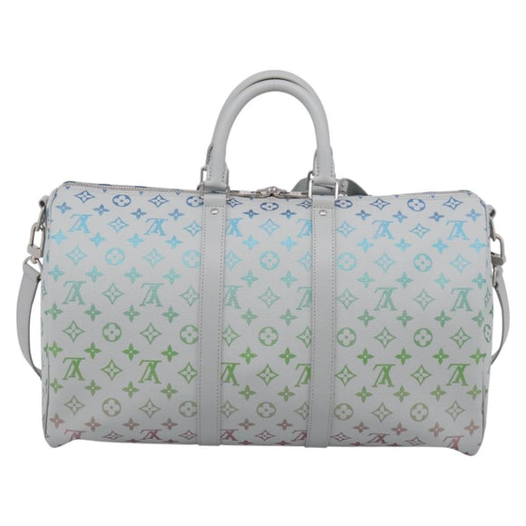 LOUIS VUITTON Monogram Iridescent Keepall Bandouliere 45 M13915 Auth 212753SM