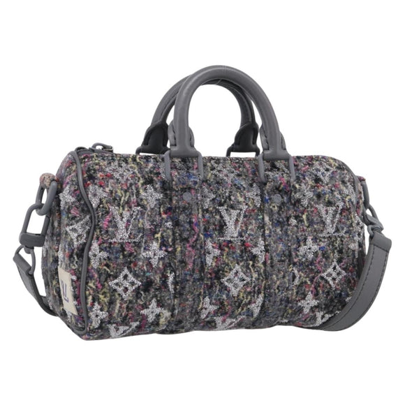 LOUIS VUITTON Monogram Felt Keepall XS Hand Bag Gray M80821 LV Auth 212754SM