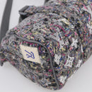LOUIS VUITTON Monogram Felt Keepall XS Hand Bag Gray M80821 LV Auth 212754SM-13