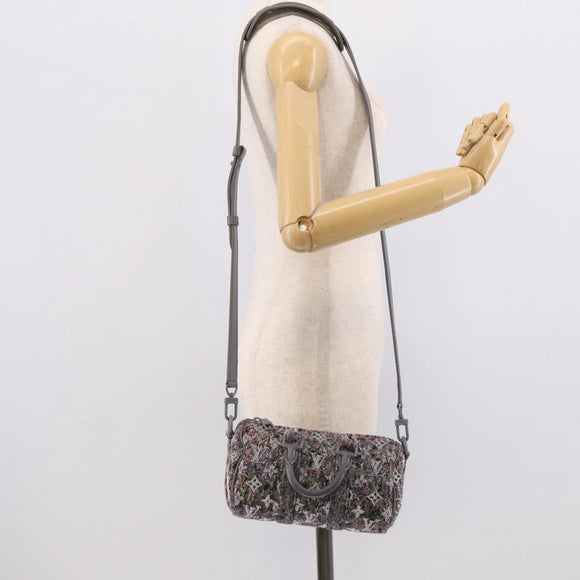 LOUIS VUITTON Monogram Felt Keepall XS Hand Bag Gray M80821 LV Auth 212754SM