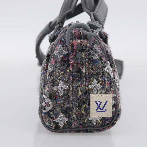 LOUIS VUITTON Monogram Felt Keepall XS Hand Bag Gray M80821 LV Auth 212754SM