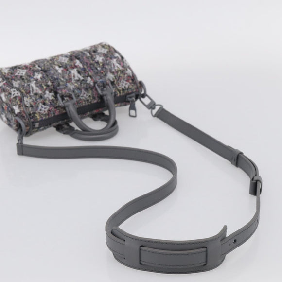 LOUIS VUITTON Monogram Felt Keepall XS Hand Bag Gray M80821 LV Auth 212754SM