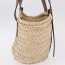 LOEWE x Studio Ghibli Soot Sprite Basket Bag Small Raffia Beige Auth 212755M-5