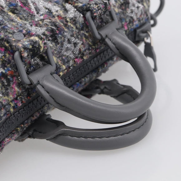 LOUIS VUITTON Monogram Felt Keepall XS Hand Bag Gray M80821 LV Auth 212758SM