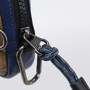 Coach x Disney 101 Dalmatians Pouch PVC Leather Brown Silver Auth 212760M-14