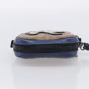 Coach x Disney 101 Dalmatians Pouch PVC Leather Brown Silver Auth 212760M-6