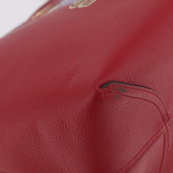 Coach x Disney Snow White Tote Bag Leather Red Gold Auth 212761M